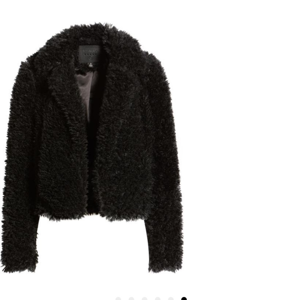 Black Blank NYC Faux Fur Teddy Coat